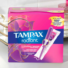 TAMPON, TAMPAX RADIANT APPL REG UNSCNTD (14/BX)