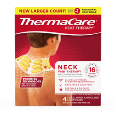 PAD, THERMACARE NECK/SHOULDER/WRIST 8HR (4/BK 12BX/CS)