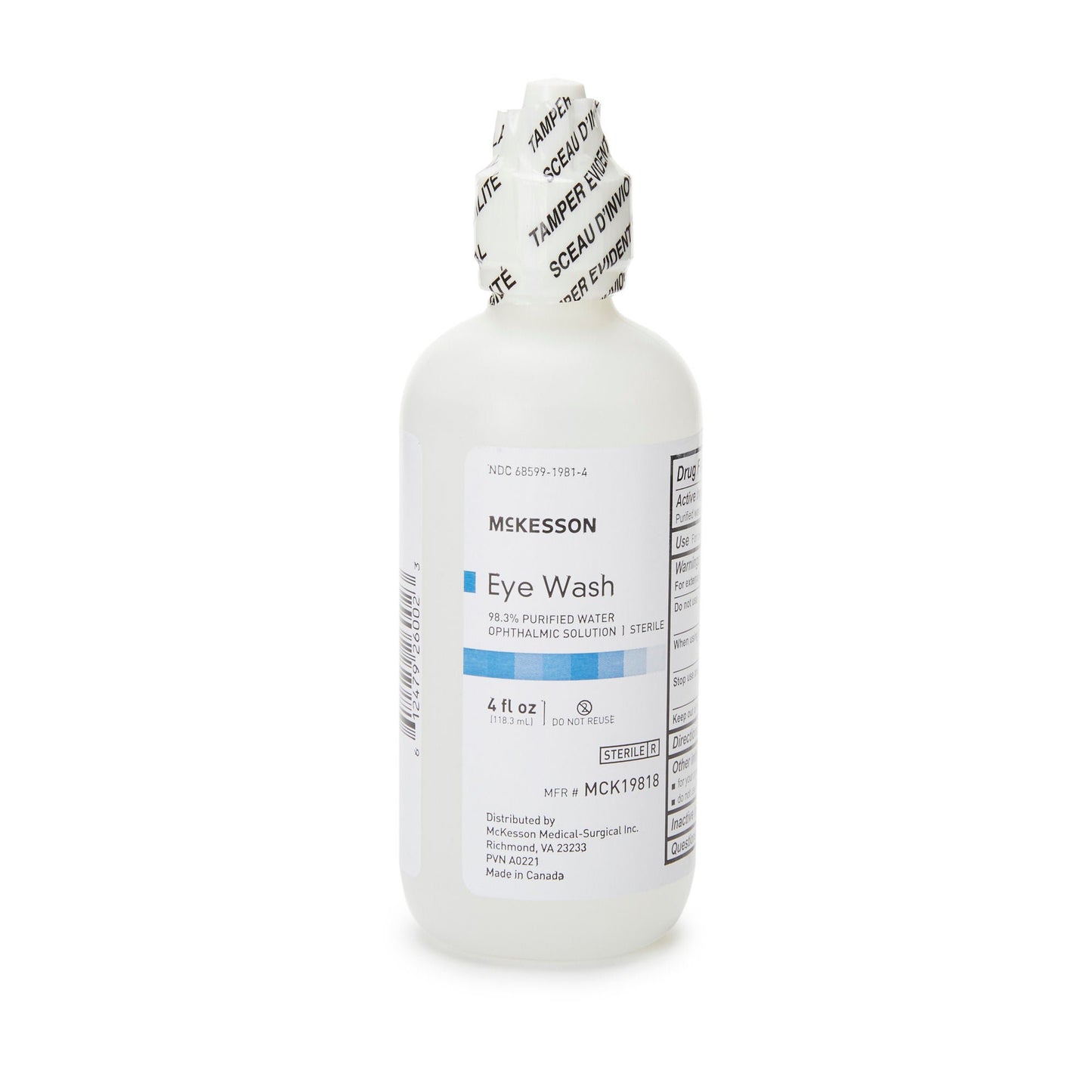 EYE WASH, OPHTHALMIC SOL 4OZ (48/CS)