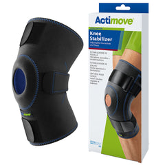 KNEE STABILIZER, HORSESHOE/STAYS ADJ HME BLK 3XLG 24"-26"
