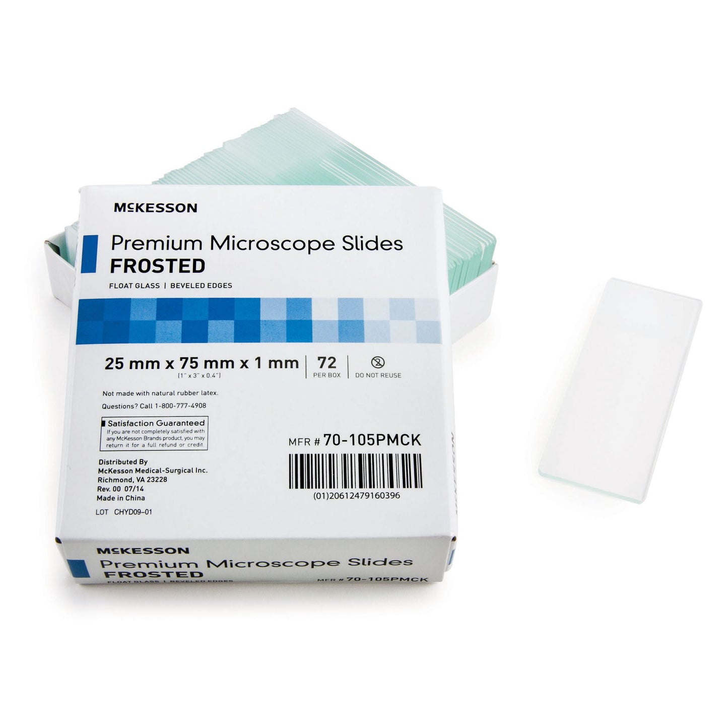 SLIDE, FROSTED PREMIUM 25X75X1MM (72/BX 20BX/CS)