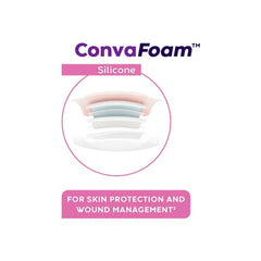 DRESSING, WOUND CONVAFOAM ADH SIL 10X10CM (10/BX)