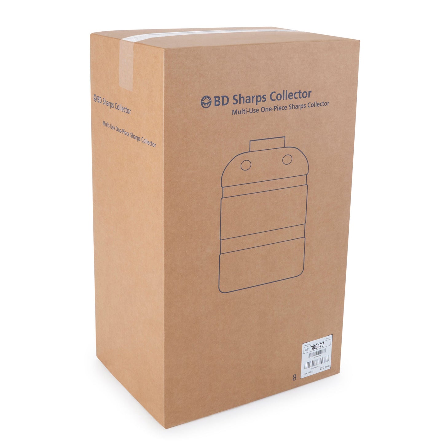 CONTAINER, SHARPS RED 19.7QT FNL LID (8/CS)