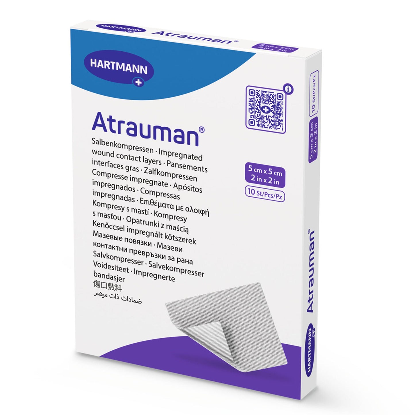 DRESSING, WOUND ATRAUMAN IMPREGNATED 2"X2" (10/BX)