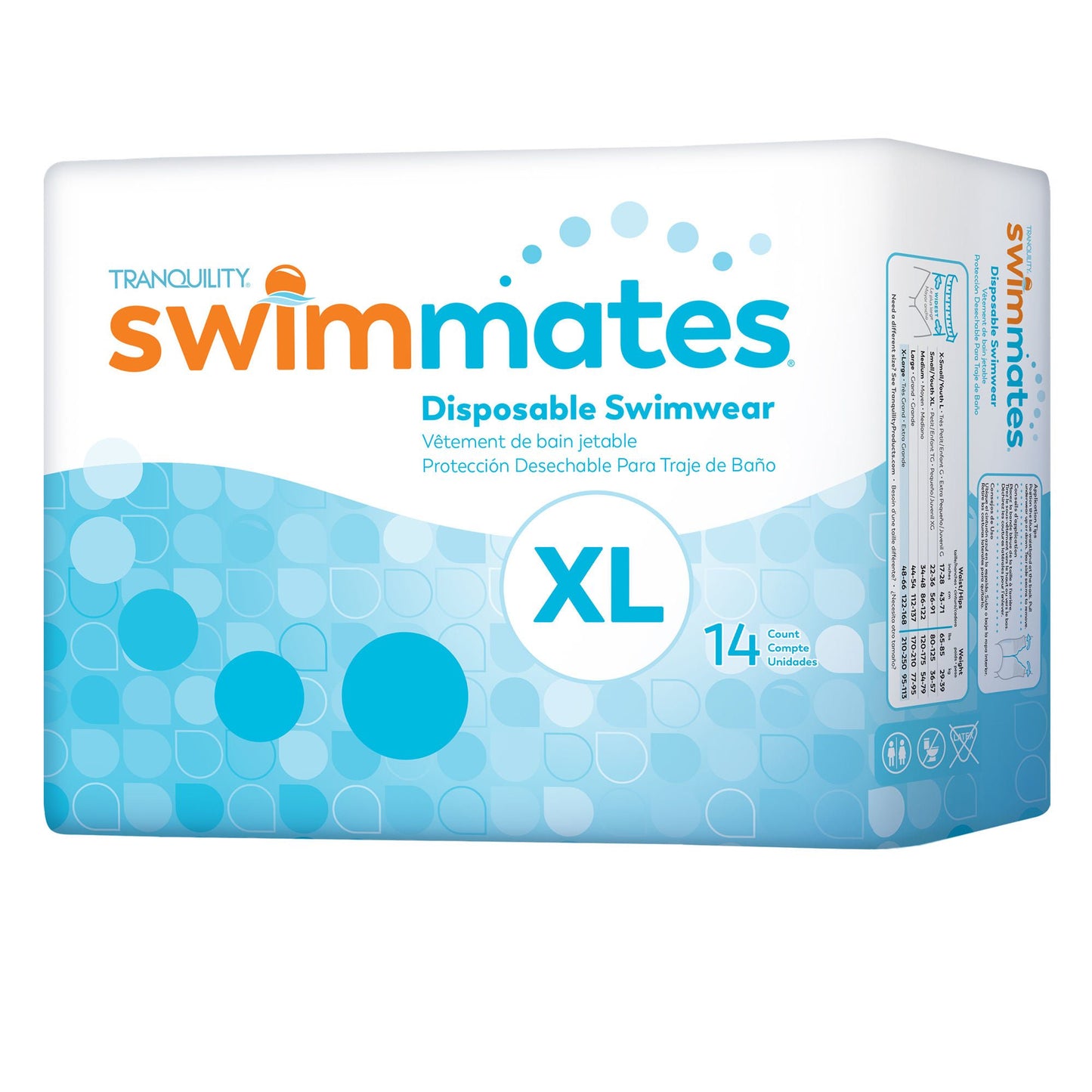 BRIEF, INCONT ADLT DISP SWIM MATE XLG (14/BG 4BG/CS)