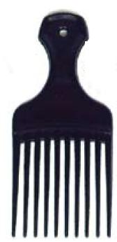 PICK, HAIR MINI WIDE 2 1/4" BLK (576/CS)