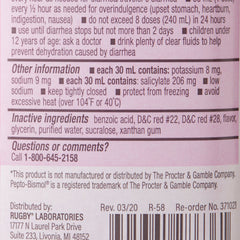 BISMUTH SUBSALICYLATE, ORAL SUSPN 525MG 8OZ