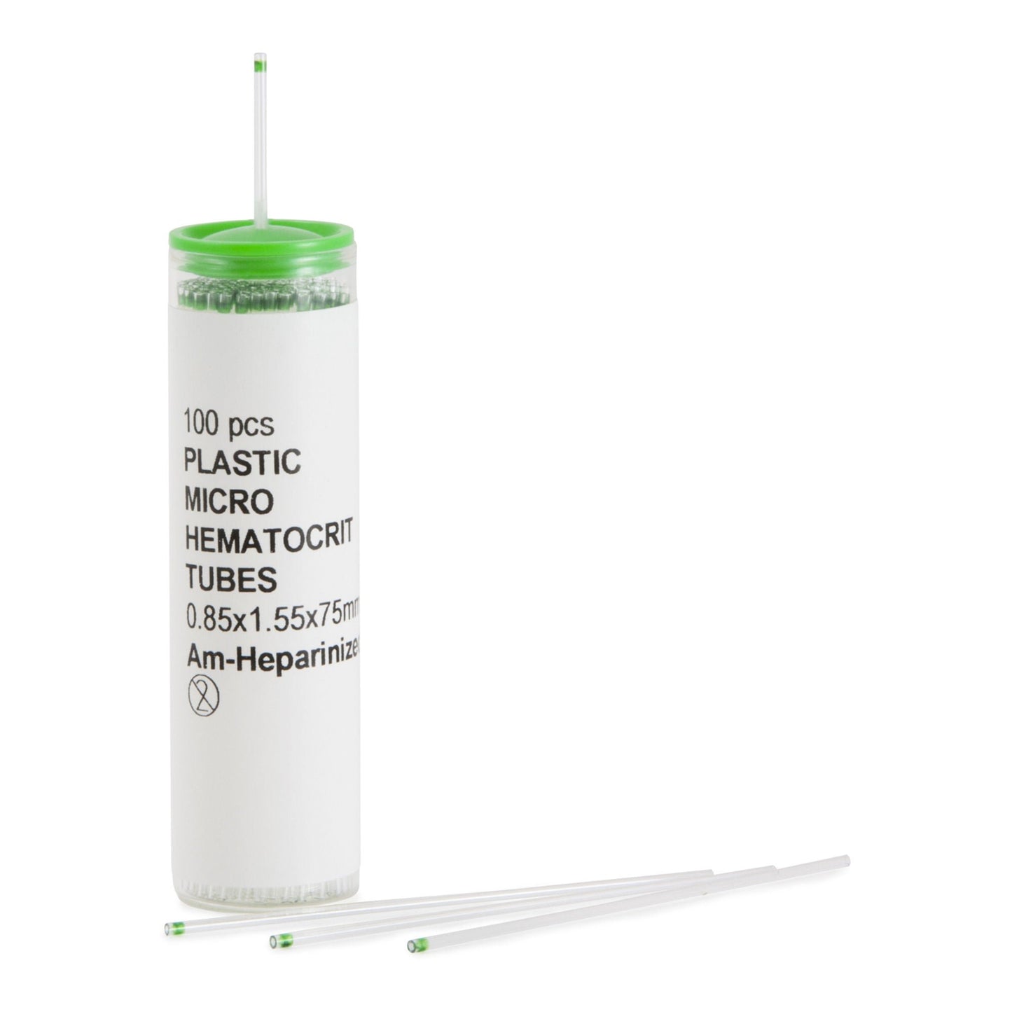 TUBE, CAPILLARY AMM HEP GRN 45UL PLAS (100/EA 10EA/BX)