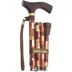 CANE, ALUM FLDNG SWITCH STICKSMAPLE