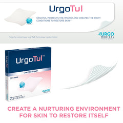 DRESSING, WOUND URGOTUL CONTACT LAYER 4"X5" (10/BX)