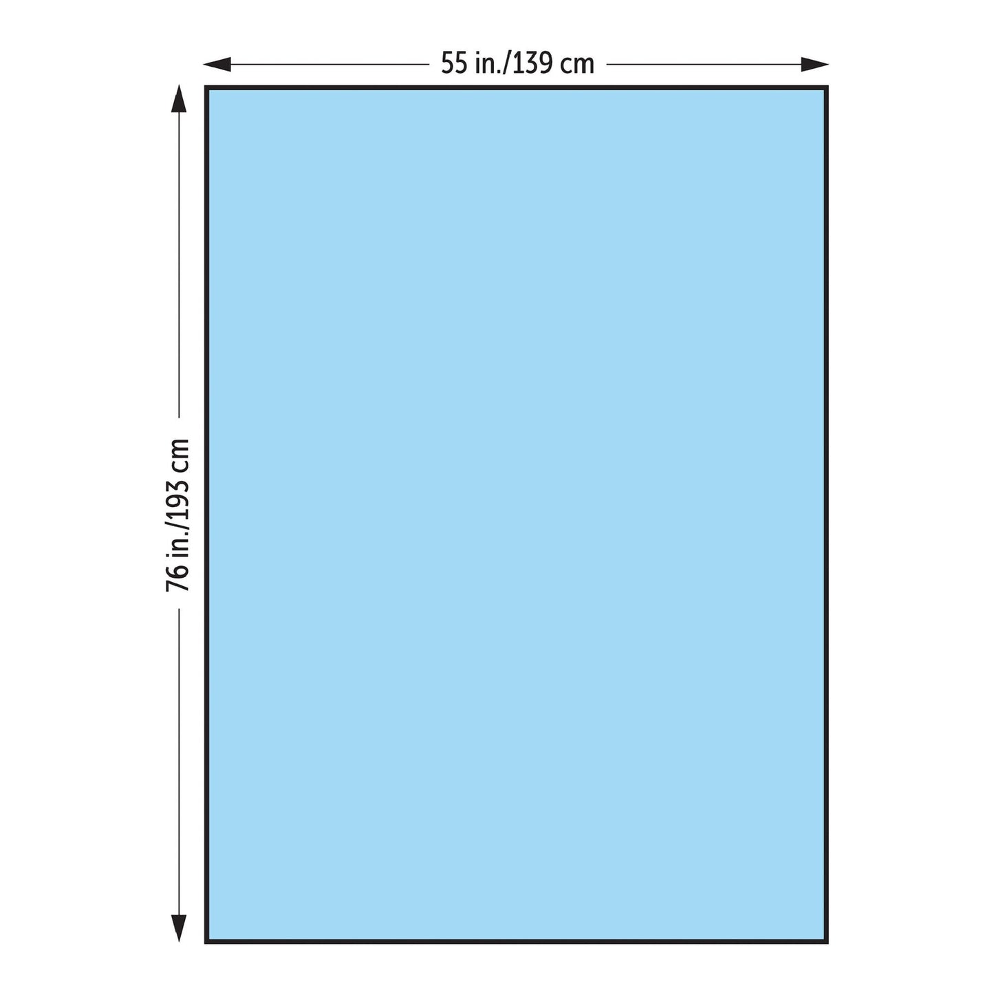 DRAPE, BASICS STR LG 55"X76" (52/CS)