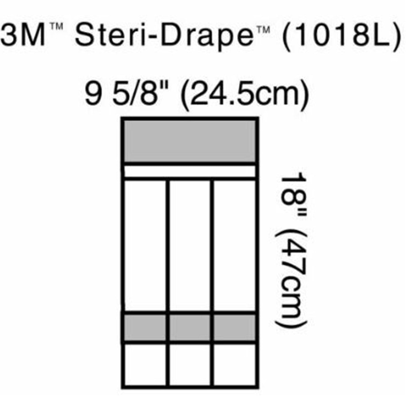 DRAPE, SURG LONG INSTR POUCH (10/BX) 3M