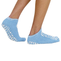 SLIPPER, PT SFTY DBL TREAD TERRY ADLT BLU MED (48/PR)
