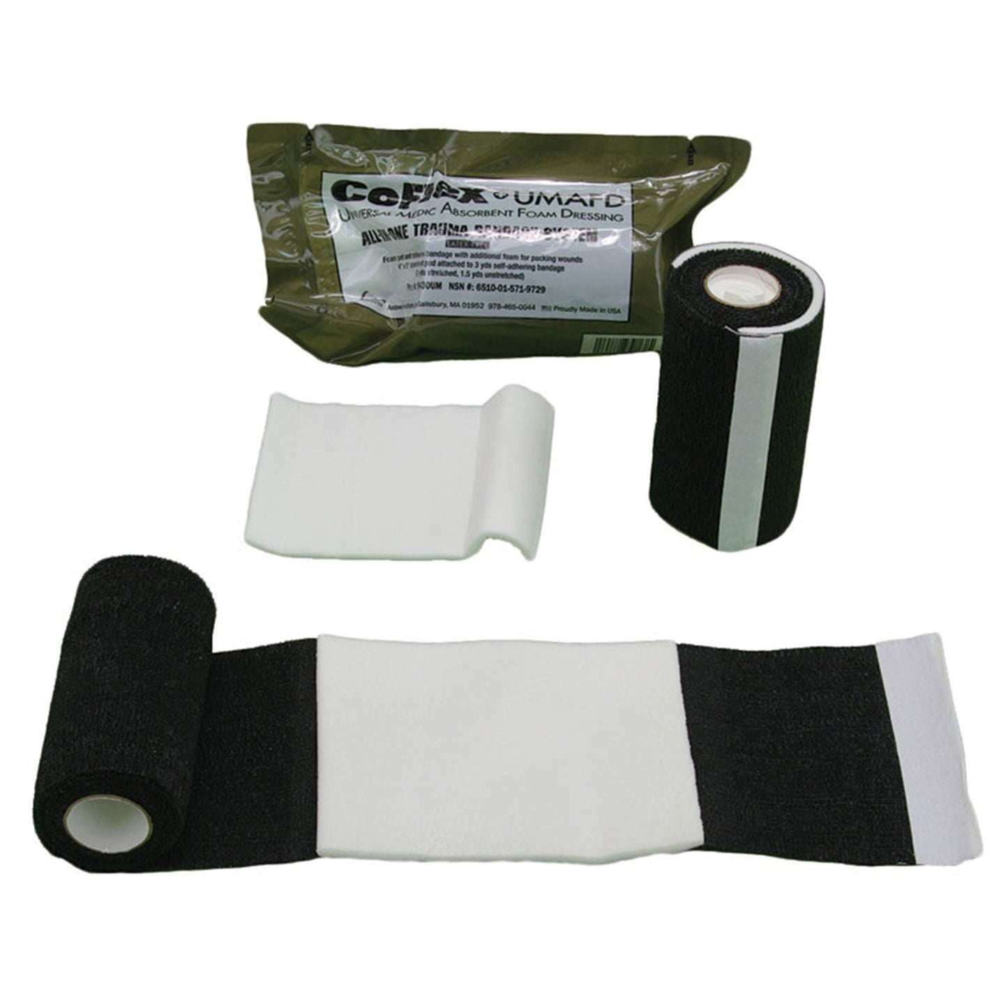 BANDAGE, CO-FLEX ALL-IN-1 BLK 4"X3YDS (18/CS)