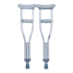 CRUTCH, ALUM PUSH BUTTON ADJ PED 175LB (10PR/CS)