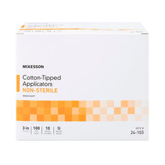 APPLICATOR, COTTON TIP N/S 3" (100/BG 10BG/BX 10BX