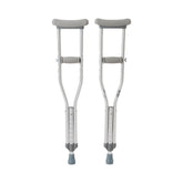 CRUTCH, ALUM PUSH BUTTON ADJ CHLD 175LBS (PR)