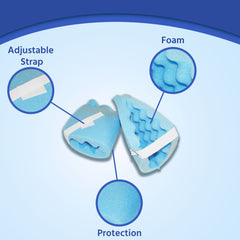 HEEL PROTECTOR, BLU (20PR/CS)