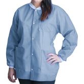 COAT, LAB FITME CEIL BLU MED (10/BG 5BG/CS)