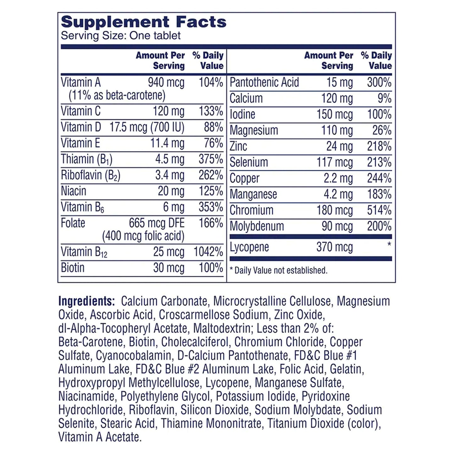 ONE-A-DAY, TAB MENS 50+ ADVANTAGE (65/BT)