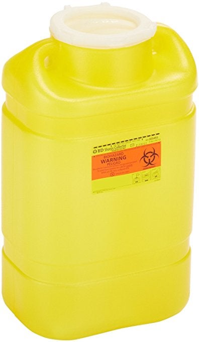 CONTAINER, SHARPS CHEMO YLW 5.1GL (8/CS)