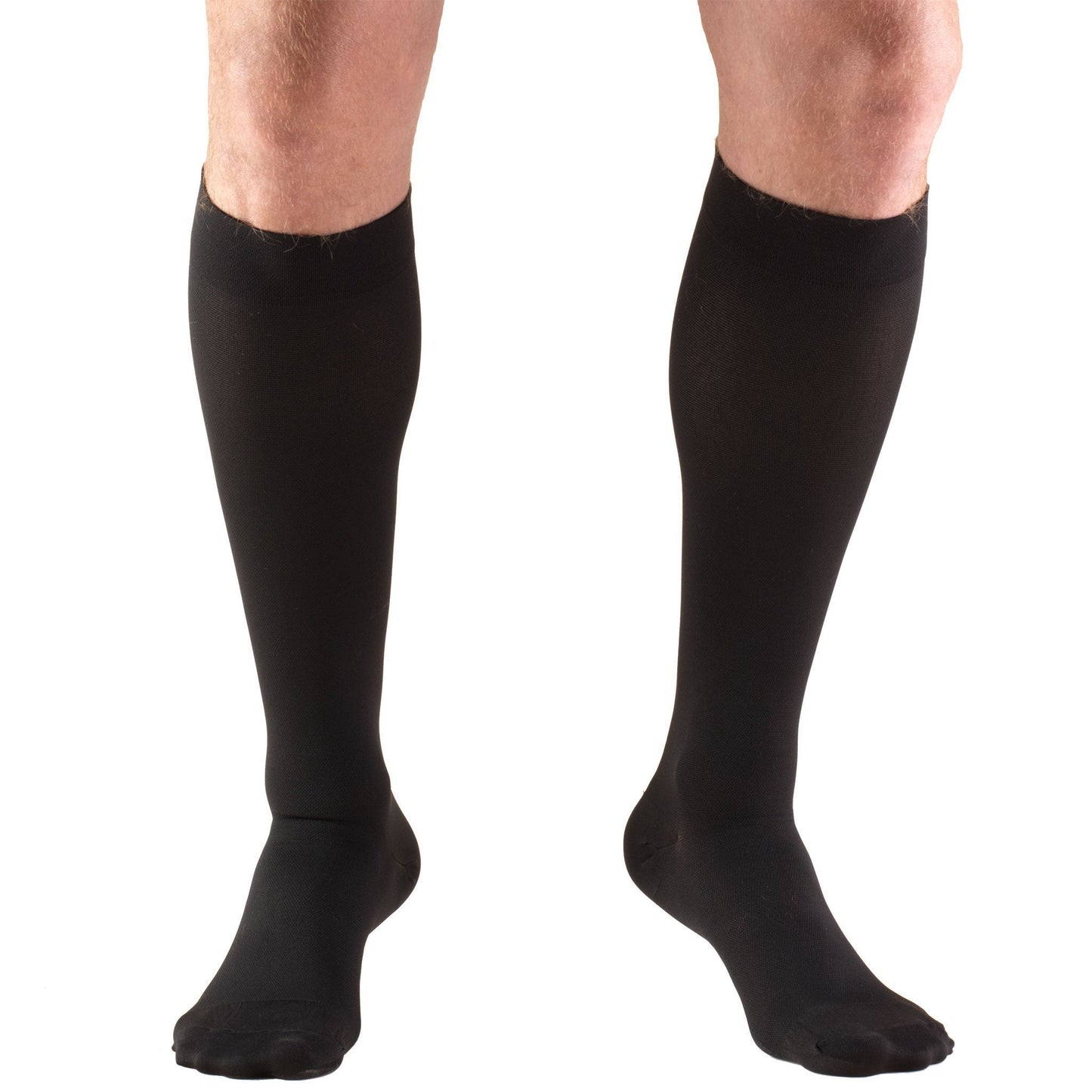 STOCKING BEL KNEE 20-30 LG BLACK CLOSED TOE