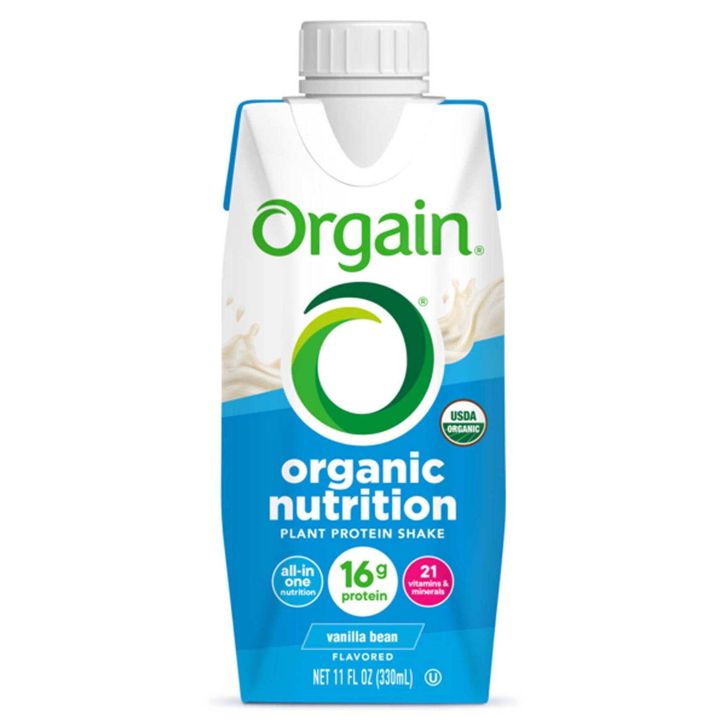 SHAKE, VEGAN ORGANIC ORGAIN NUTRTN VAN BEAN 330ML (12/CS)