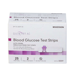 TEST STRIP, BLD GLUCOSE QUINTET AC (50/BX 20BX/CS)