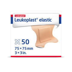 BANDAGE, WND LEUKOPLAST WINGS ELAS 3"X3" (50/BX 12BX/CS)