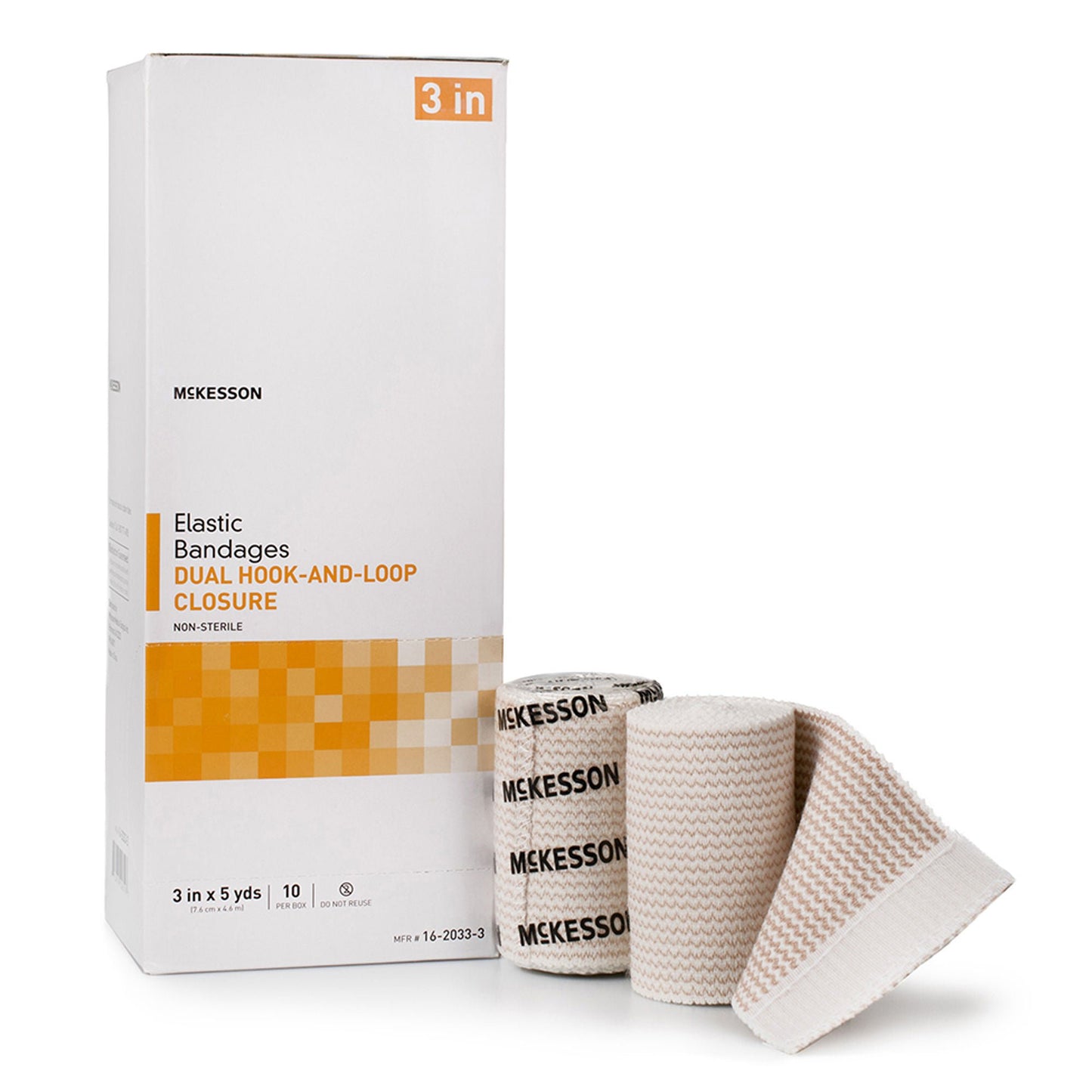 BANDAGE, ELAS DUAL HOOK & LOOPCLSR N/S 3"X5YDS (10RL/BX)