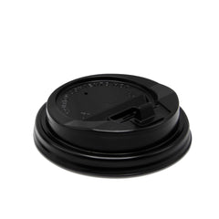 LID, DOME F/DBL WALL PAPER CUPBLK 8OZ (1000/CS)