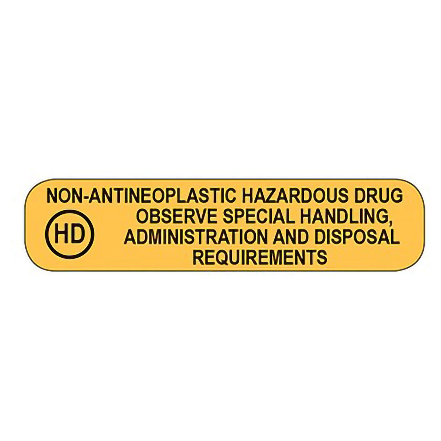 LABEL, NON-ANTINEOPLASTIC HAZARDOUS DRUG (1000/PK)