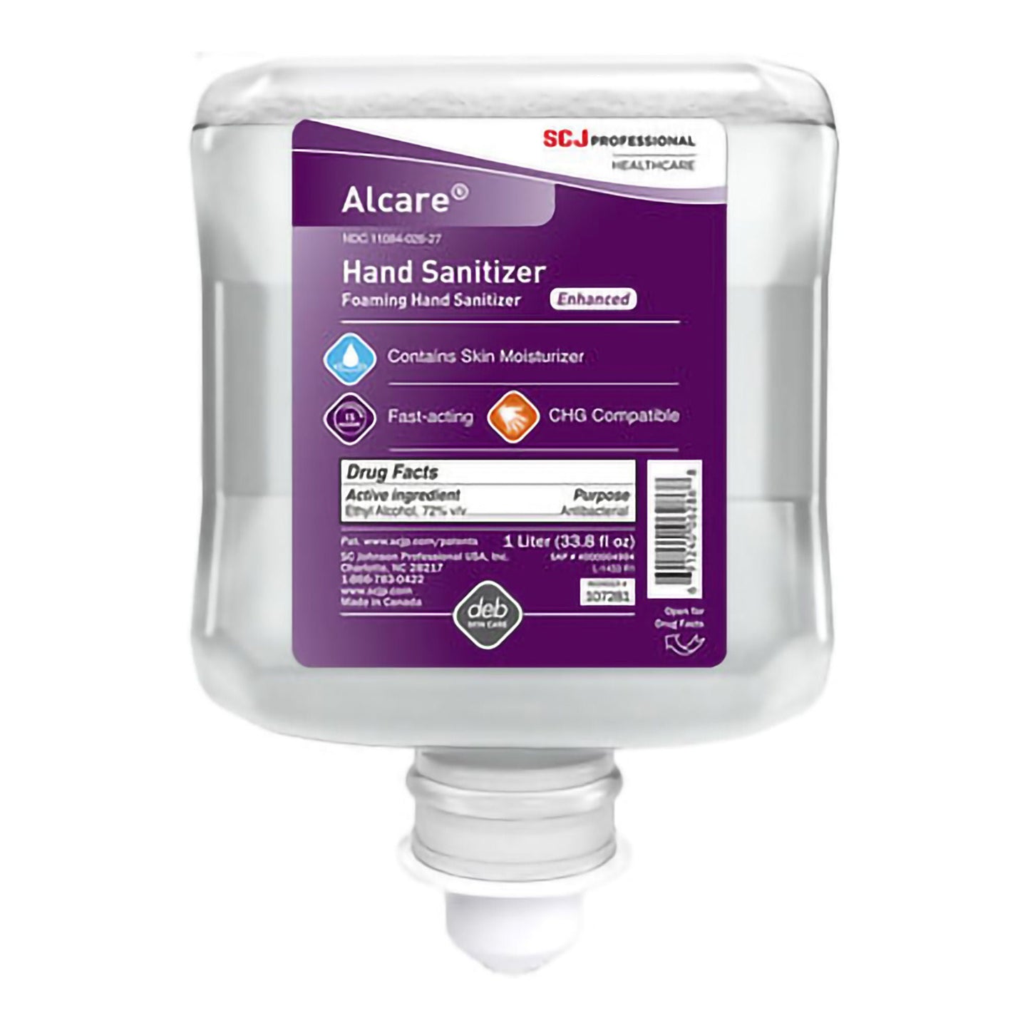 SANTIZER, HAND ALCARE FOAMING DISPENSER 1L (6/CS)