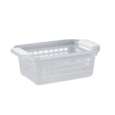BASKET, STORAGE FLIP & STACK SM CLEAR