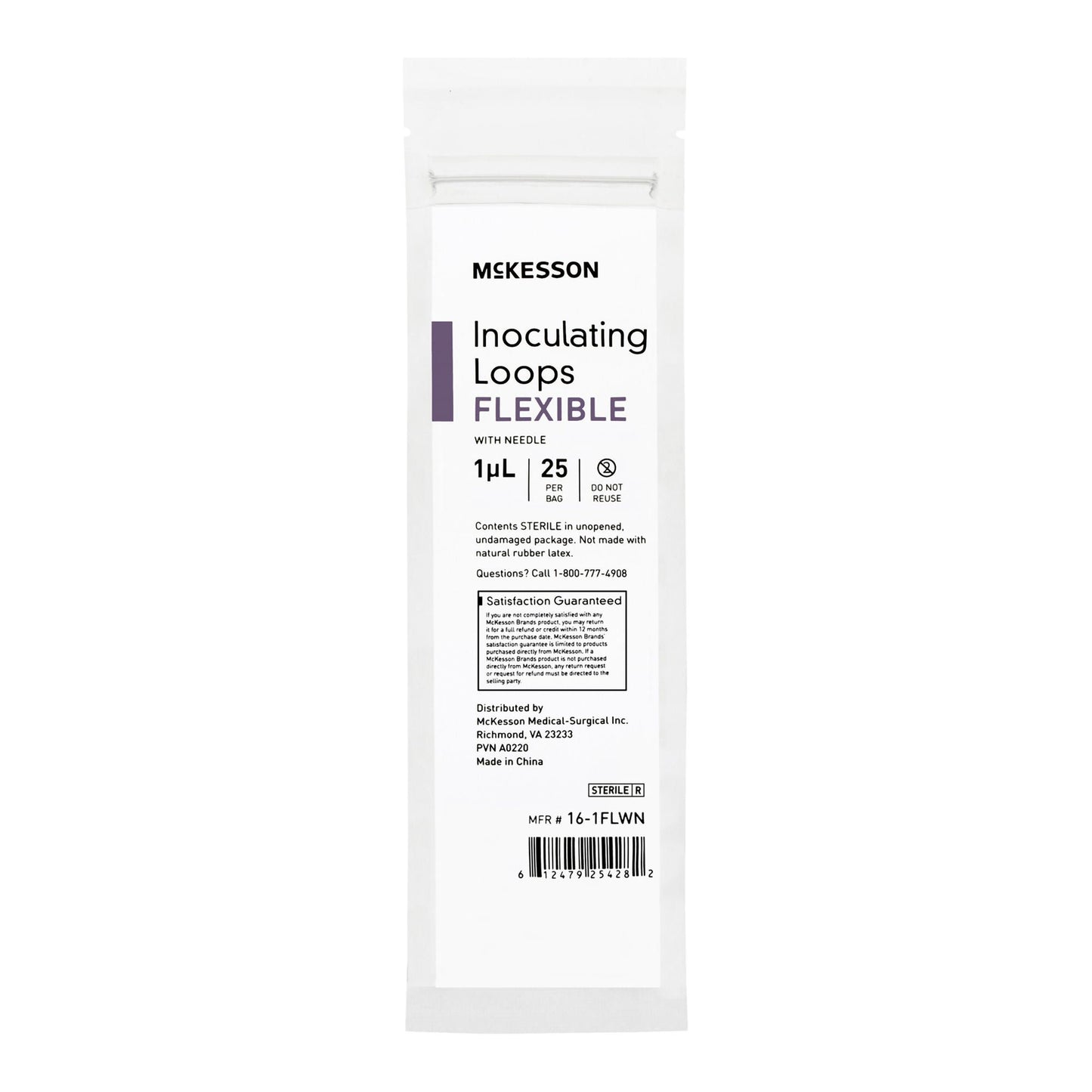 LOOP, INOCULATING FLEX W/NEEDLE 1UL (25/BG 40BG/CS)