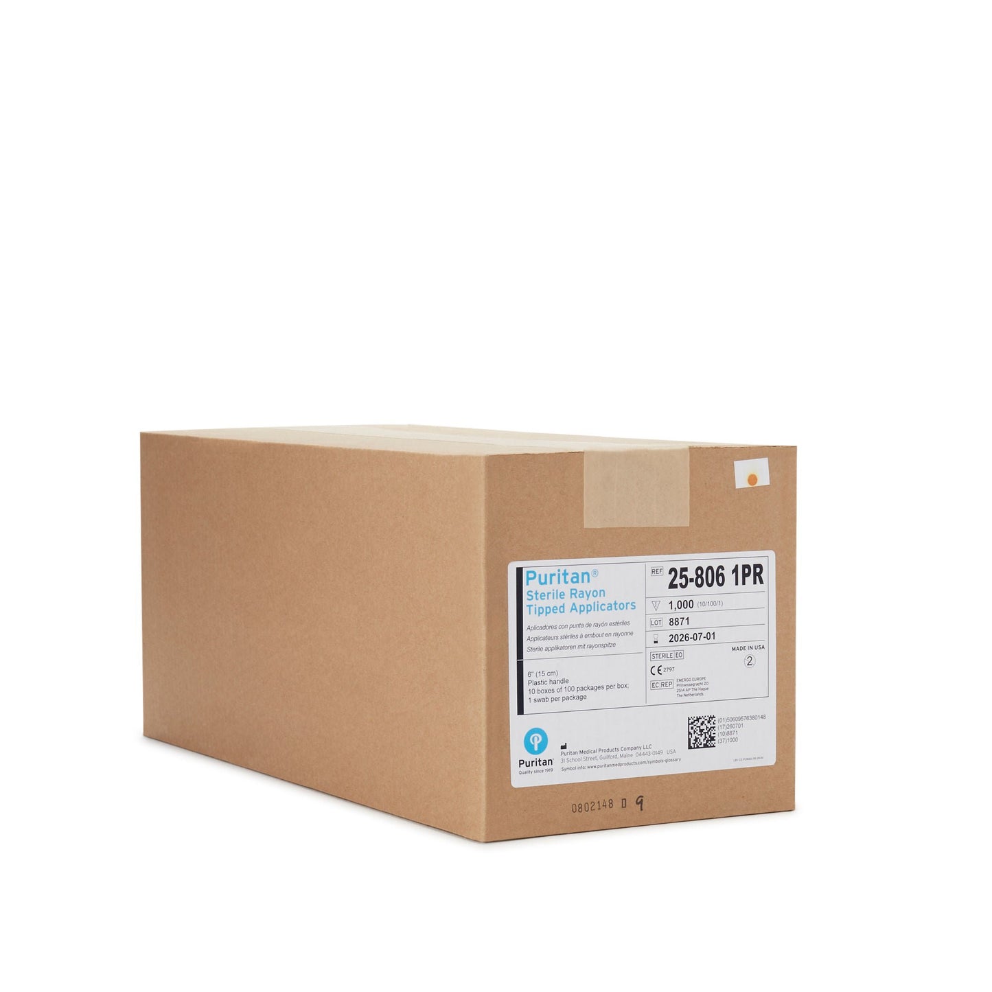 APPLICATOR, RAYON TIP STR 6" (100/BX)