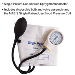 SPHYG, SINGLE USE WHT ADLT (5/BX)