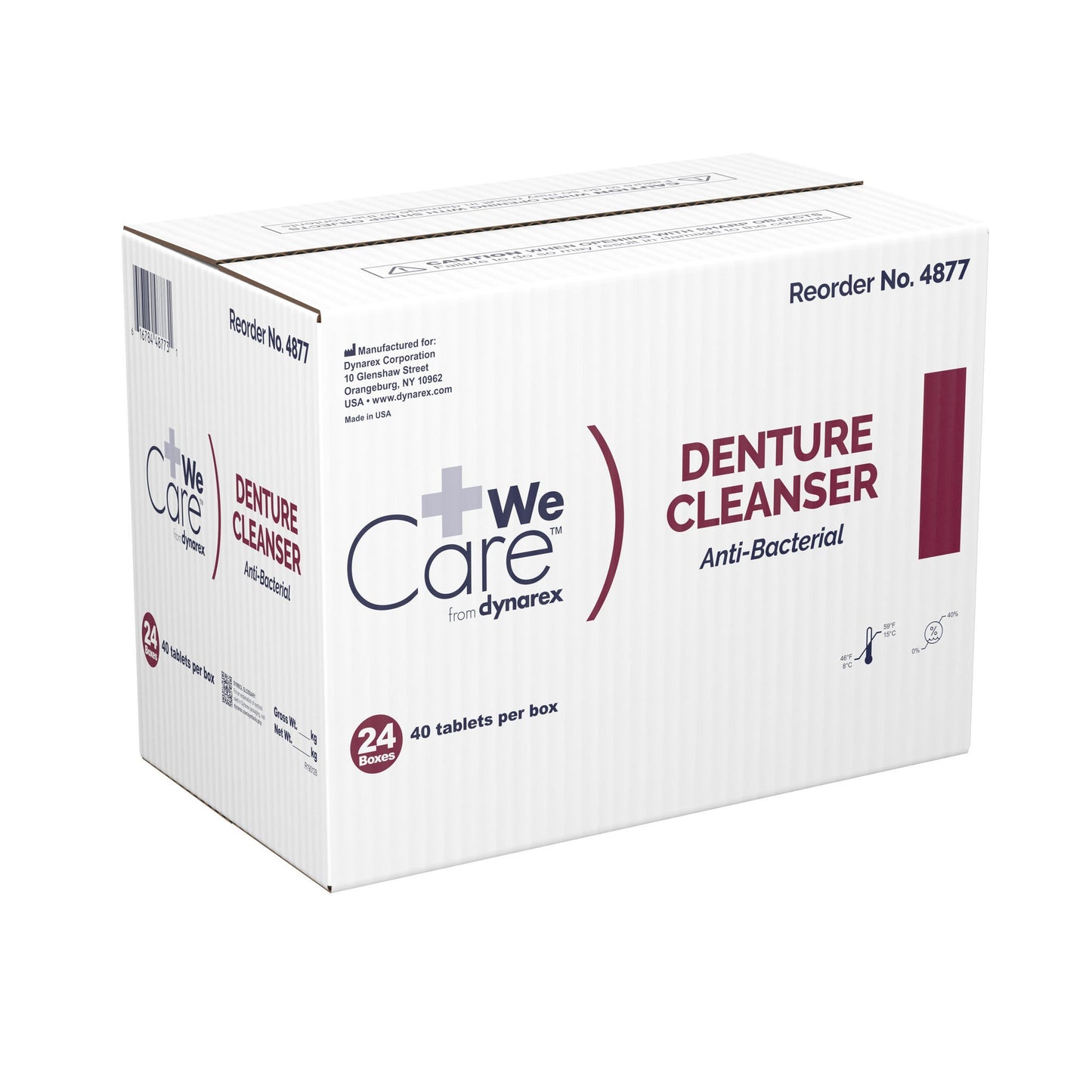 CLEANSER, DENTURE ANTIBACTERIAL TABS (40/BX 24BX/C