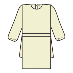GOWN, CVR CNTL ELAS CUF MED/LG(10/PK)
