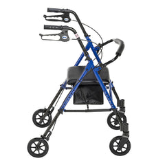 WALKER, ROLLATOR 4" WHEEL LOOPBRAKE UNIV JR BLU