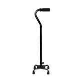 CANE, QUAD/SM BASE STEEL BLK (4/CS)