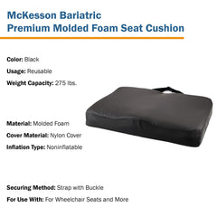 CUSHION, PREM W/C MOLDED FOAM 24X18X3 (4/CS)