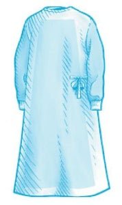 GOWN, SURG REINF POLY 9040B XLG (20/CS)
