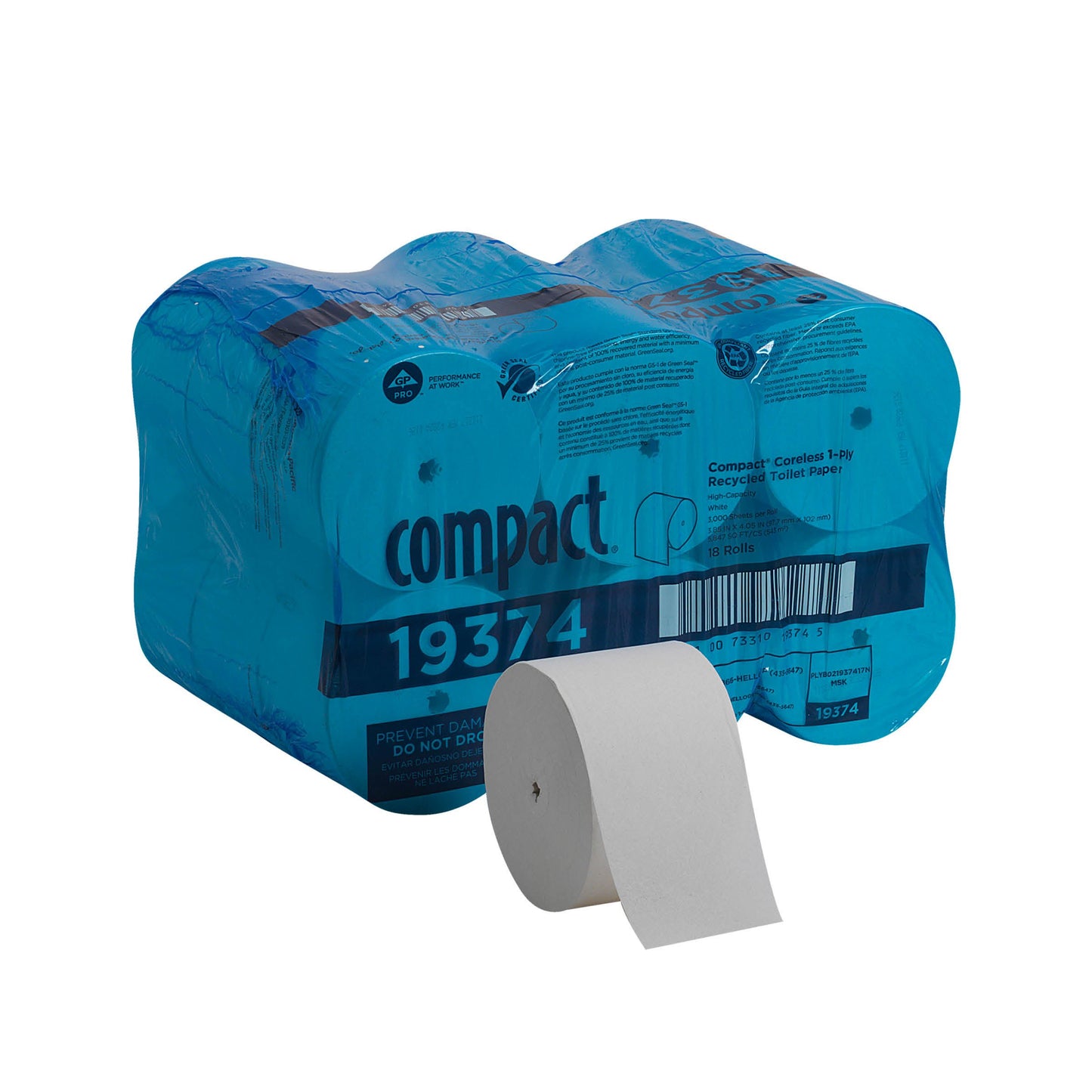 TISSUE, TOILET COMPACT CORELESS