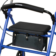 WALKER, ROLLATOR DURA FOLDING STEEL W/7.5" WHLS BLU 350LB