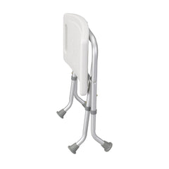 BENCH, BATH FOLDING ALUMINUM W/ANGLED LEGS