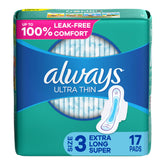 PAD, MAXI ALWAYS ULTRA THIN SZ3 (17/PK 6PK/CS)