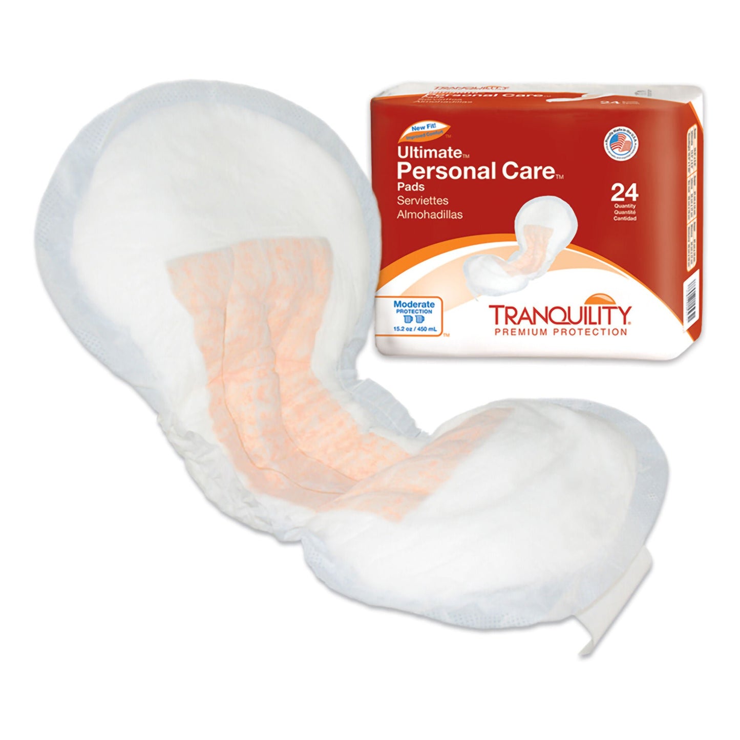 PAD, INCONT TRANQUILITY ULTIMATE 450ML (24/BG 4BG/CS)
