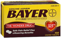 ASPIRIN, TAB 325MG (100/BX)