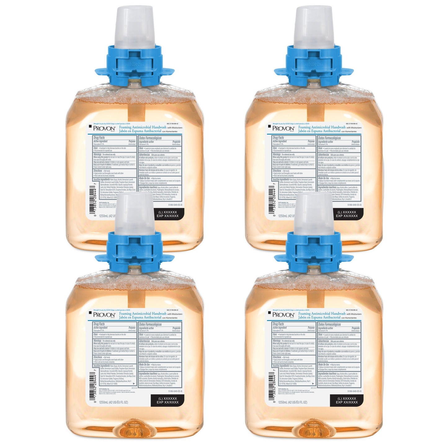 HANDWASH, FOAM ANTIMICRO W/MST1250ML (4/CS)